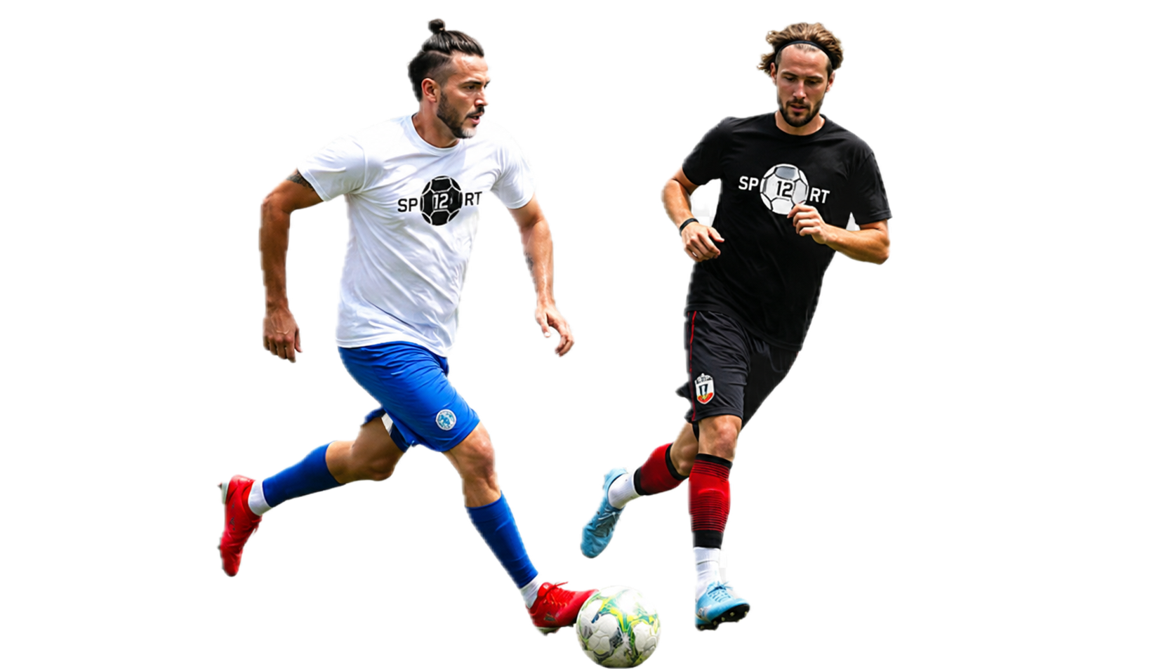 Dos jugadores disputando el balón
