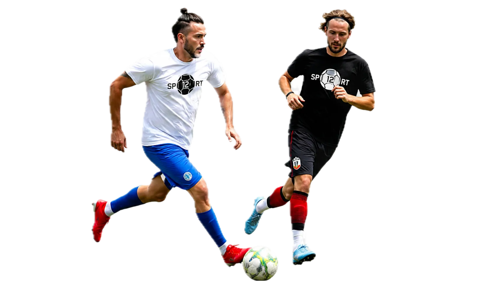 Dos jugadores disputando el balón