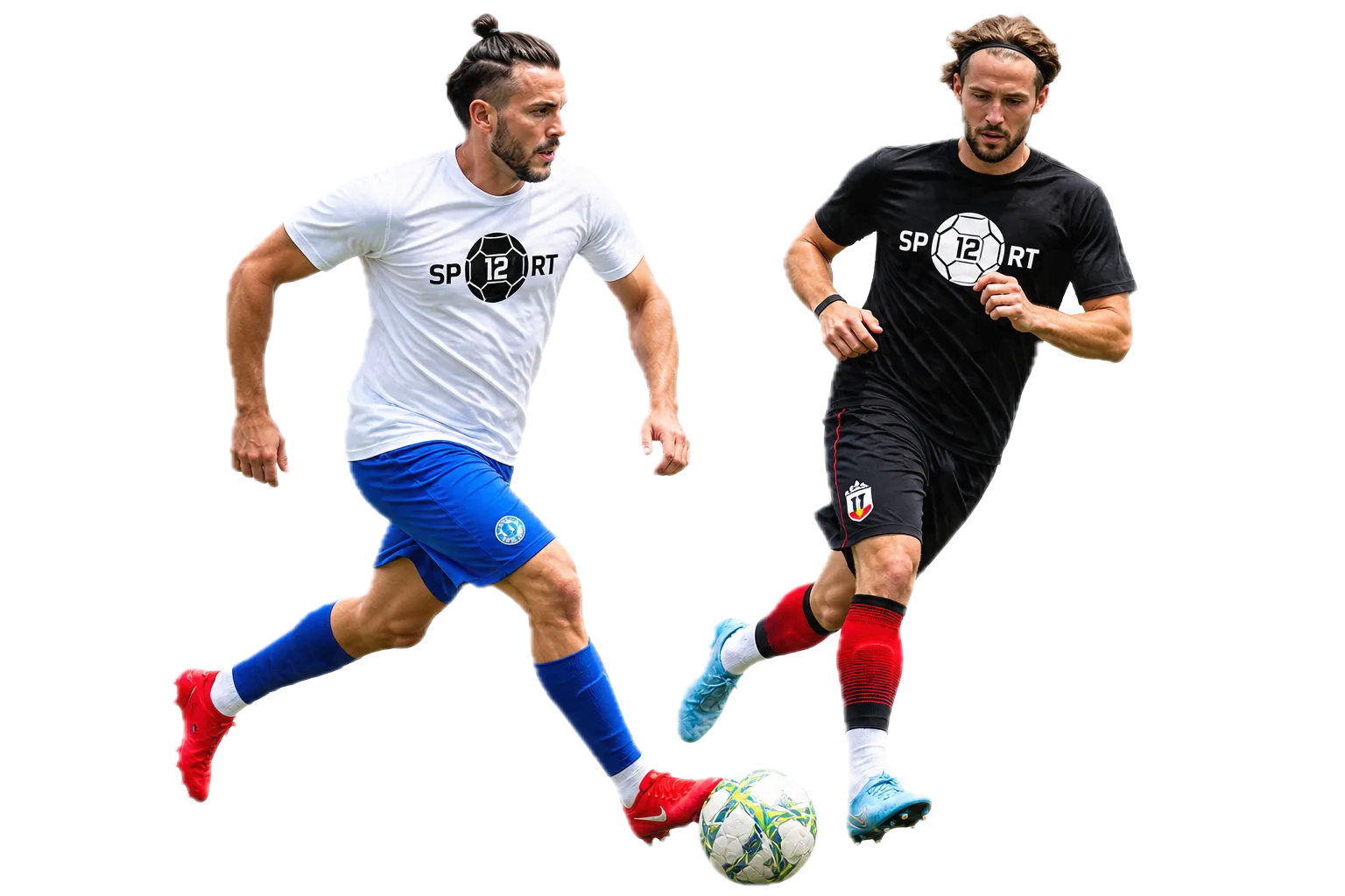 Dos jugadores disputando el balón